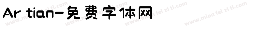 Ar tian字体转换